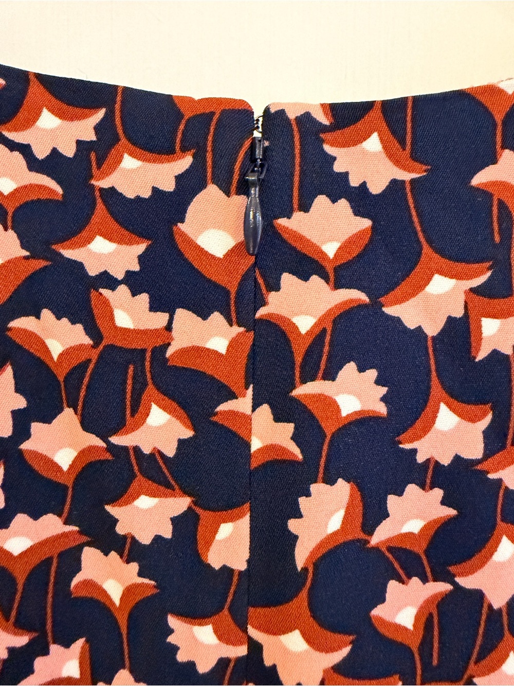 NWT Boden Hannah Floral Dress US 8 UK 12 Navy Long Sleeve Stretch - Picture 6 of 11